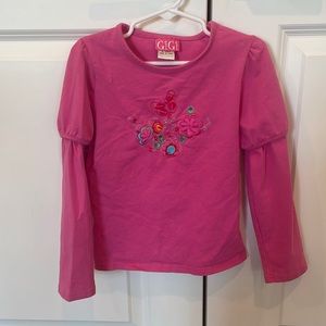 GiGi embroidered pink shirt size 5
